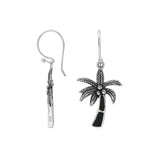 AE-6353-SHB Sterling Silver Earring With Black Shell Jewelry Bali Designs Inc